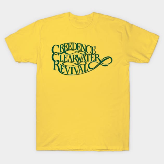 CREEDENCE CLEARWATER REVIVAL T-Shirt by OSCAR BANKS ART